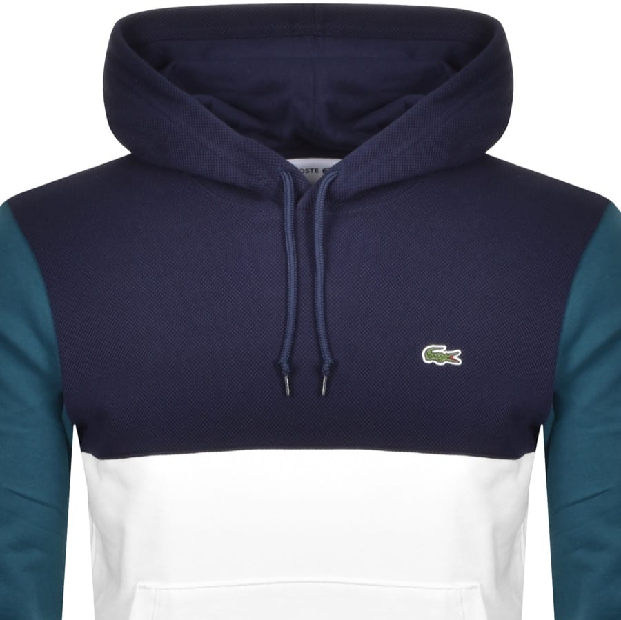 Alternative Image for ProductLacoste Pullover Colour Block Hoodie Blue2